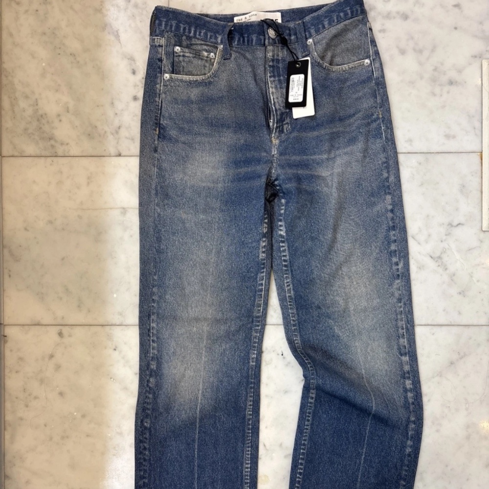 Rag & Bone Miramar Shea straight leg sweatpant jeans